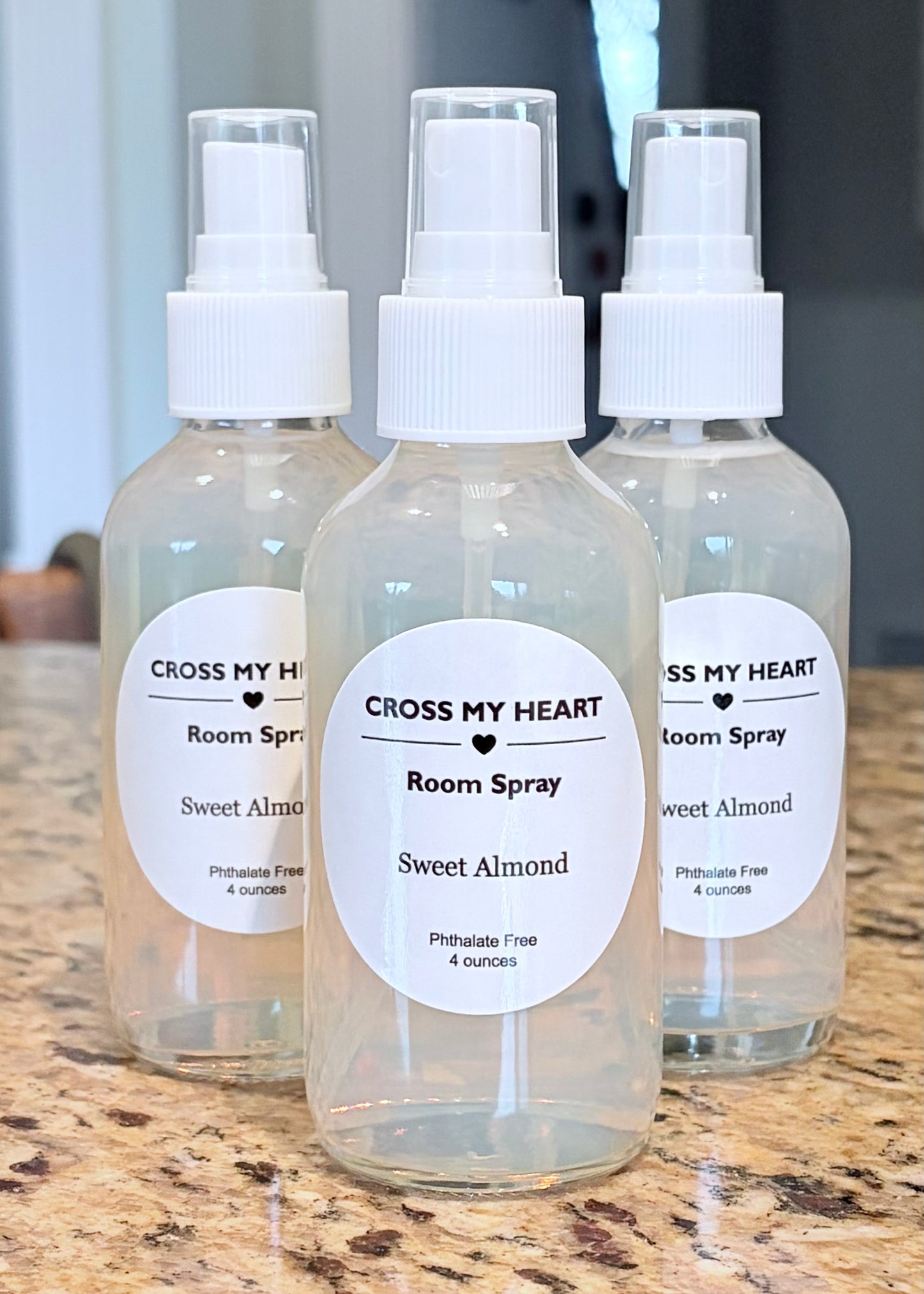 Sweet Almond Room/Linen Spray- 4 ounces