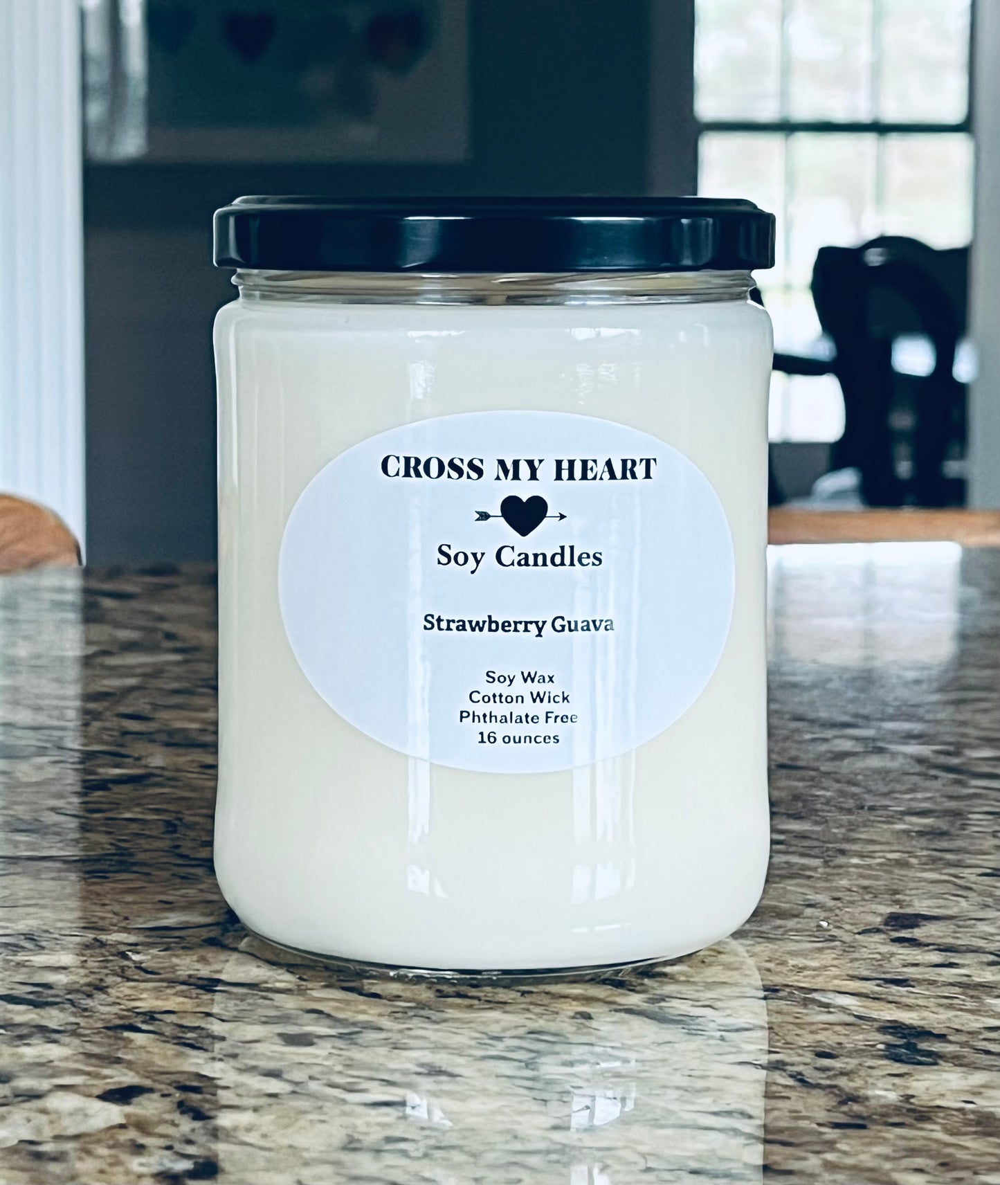Strawberry Guava Soy Candle- 16 ounces