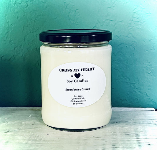 Strawberry Guava Soy Candle- 16 ounces