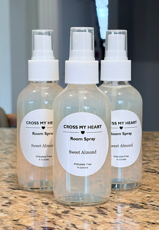 Sweet Almond Room/Linen Spray- 4 ounces